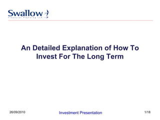 An Detailed Explanation of How To Invest For The Long Term 