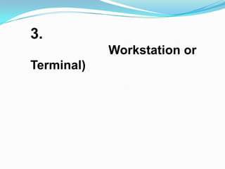 3.
            Workstation or
Terminal)
 