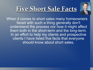 Five Short Sale Facts ,[object Object]