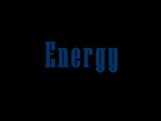 Intro to . . . 
Energy 
 