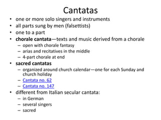 Power Point 15 Late Baroque Music In Germany Ppt