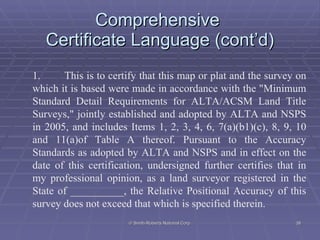 ALTA Land Title Survey | PPT
