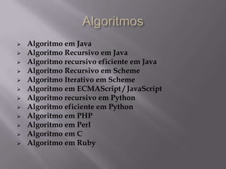 Calculando números de Fibonacci.........................6