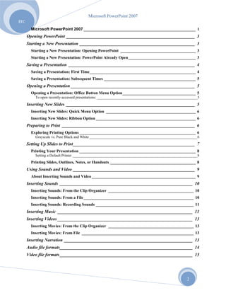 Powerpoint 2007 | PDF