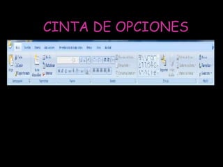 CINTA DE OPCIONES
 