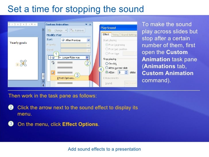 Power Point 2007 Add Sound Effects To A Presentation
