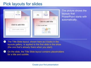Power Point 2007 Create Your First Presentation | PPT