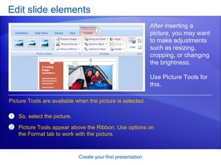 Power Point 2007 Create Your First Presentation | PPT