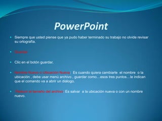 Power point 2007 conceptos basicos | PPTX