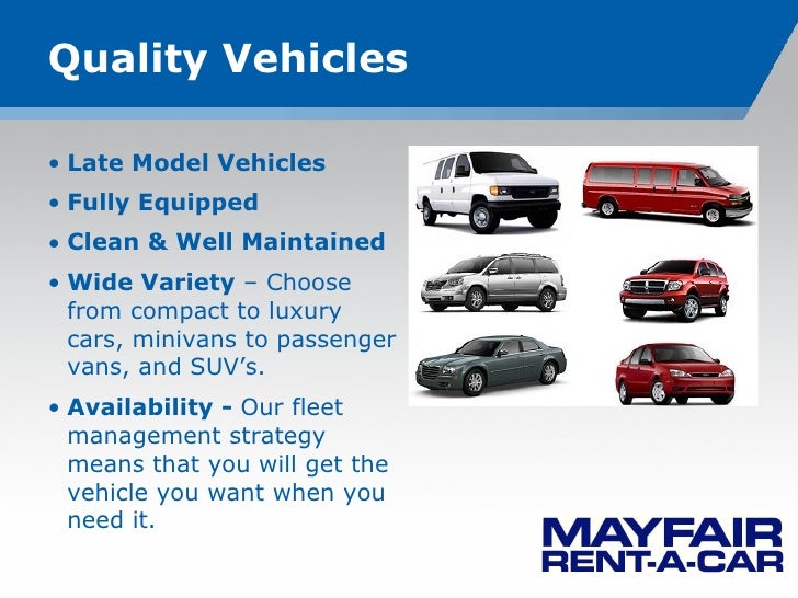 Mayfair RentACar Corporate Program