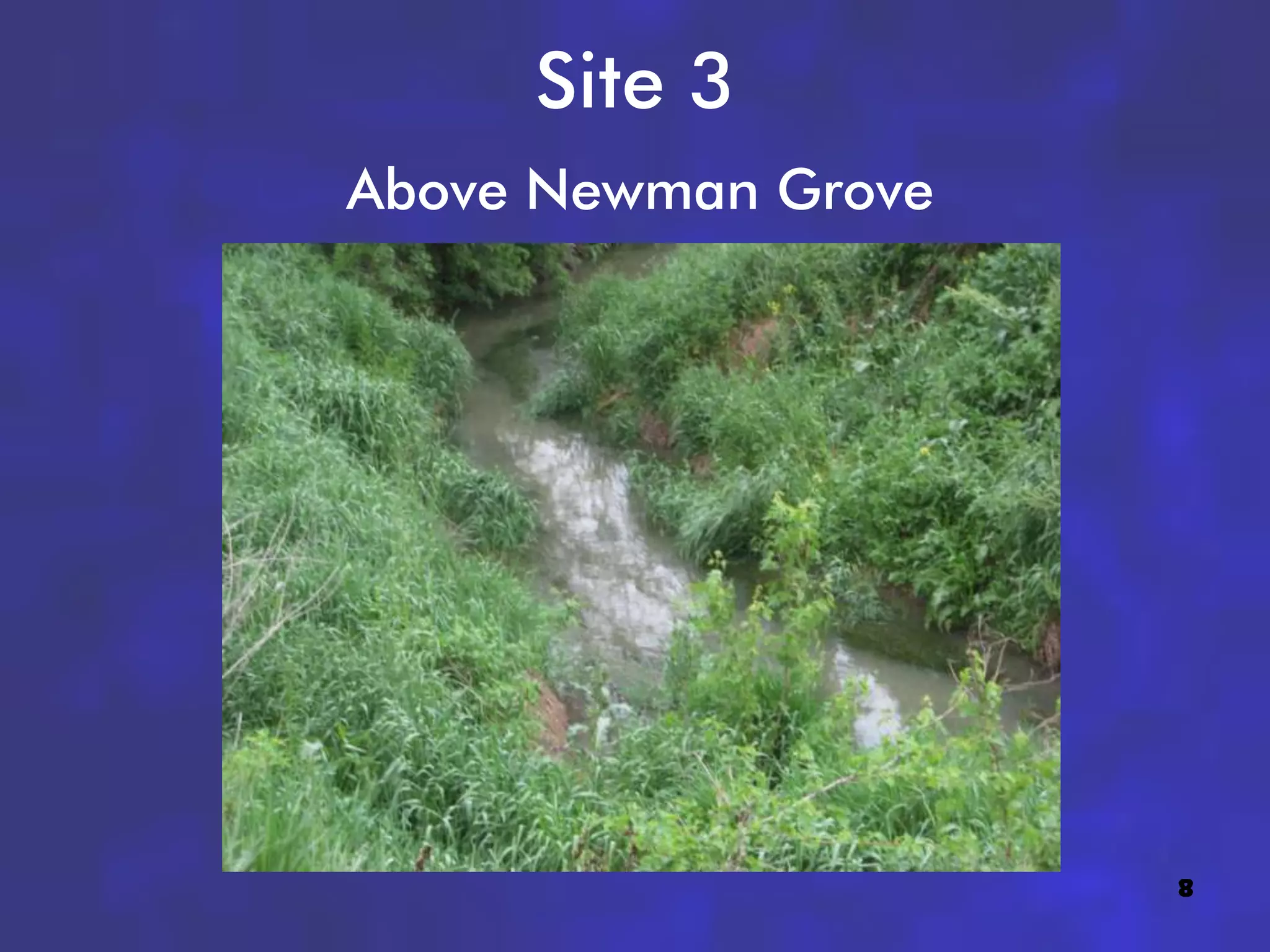 Site 3
Above Newman Grove




                     8
 