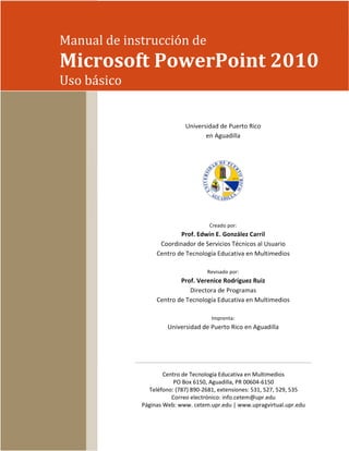 Power point 2010 (uso basico) | PDF
