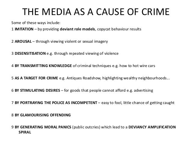 essay on media and crime