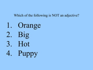Powerpoint 21 adjective fun | PPT