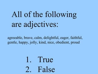 Powerpoint 21 adjective fun | PPT
