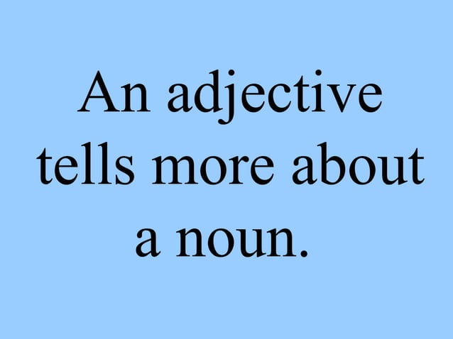 Powerpoint 21 adjective fun | PPT