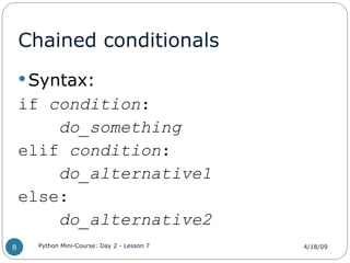 Powerpoint 2_Conditionals_Exercises- Python.ppt