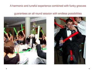 A harmonic and tuneful experience combined with funky grooves
guarantees an all round session with endless possibilities
 