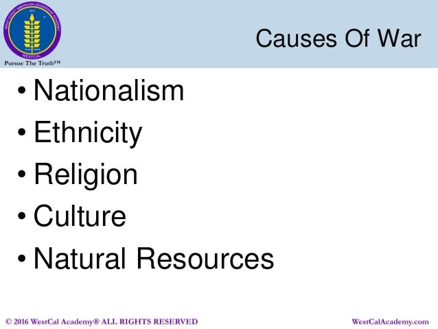Causes Of Natural Resources Conflicts Causes Of Natural Resources Conflicts