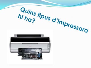 Quins tipus d’impressorahi ha?