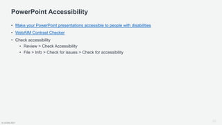 PowerPoint Accessibility Workshop | PPTX