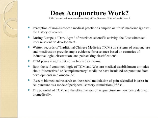 powerpoint acupuncture works how acupuncture works scientifically