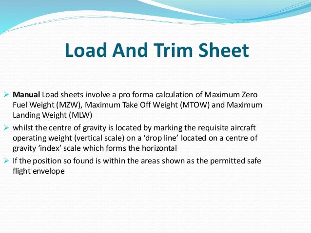 aircraft weight and balance basic for load control weight and balance form