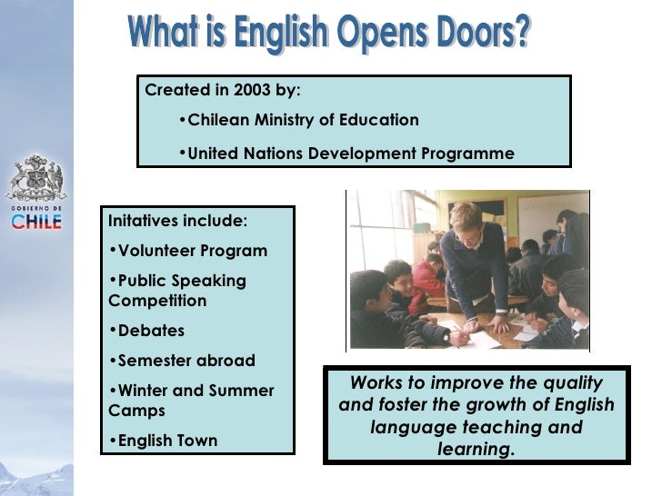 English Opens Doors Ambassador Program