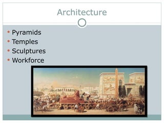 Architecture Pyramids Temples Sculptures Workforce