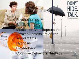 Statistics 1 in 200 American women suffer from anorexiaAbout 10-15% of people with anorexia or bulimia are malesEating disorders have the highest mortality rate of any mental illnessThe mortality rate associated with anorexia nervosa is 12 times higher than the death rate of ALL causes of death for females 15 – 24 years old. Anorexia is the 3rd most common chronic illness among adolescents95% of those who have eating disorders are between the ages of 12 and 25 Rates of minorities with eating disorders are similar to those of white womenOnly 1 in 10 people with eating disorders receive treatment 	Source: http://www.state.sc.us/dmh/anorexia/statistics.htm