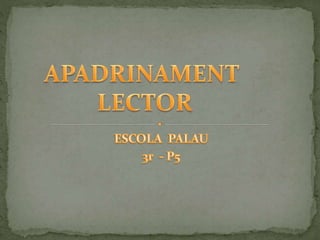 Power point apadrinament lector