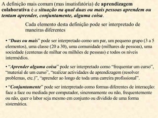 Powerpoint Aprendizagem Colaborativa