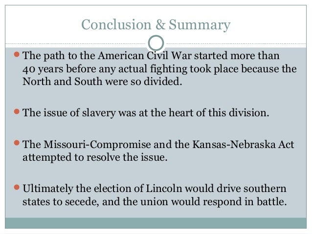 conclusion of american civil war
