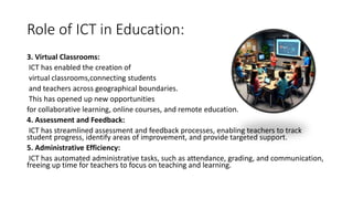 Role of ICT in 21st Century Education and it's challenges | PPTX