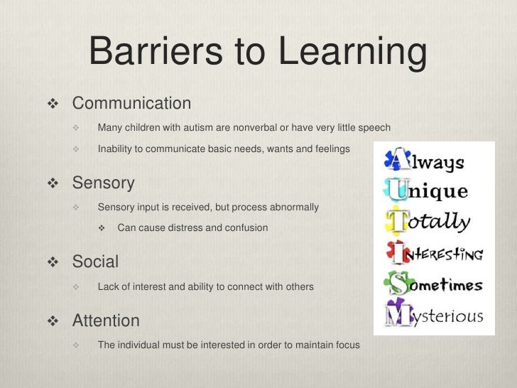 Barriers to Learning in Children