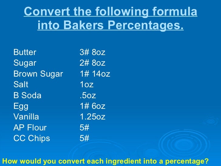 Power point baker's math