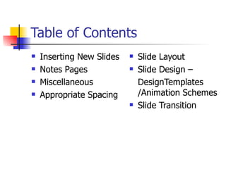 Power Point Basics | PPT