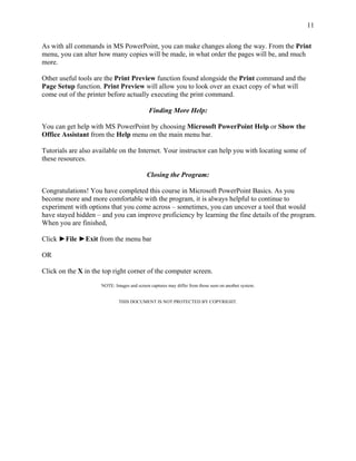 Powerpoint basics | PDF