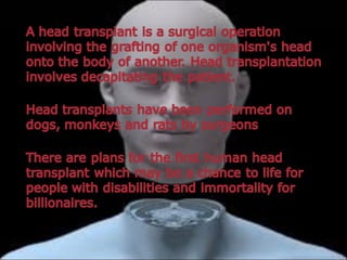HEAD TRANSPLANT #SciChallenge2017