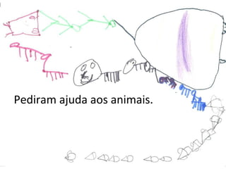 Pediram ajuda aos animais. 