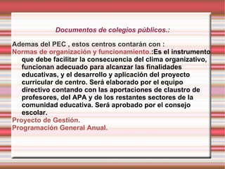 ¿Quien lo elabora?el equipo directivo con las directrices del consejo escolar y las aportaciones de los distintos sectores...
