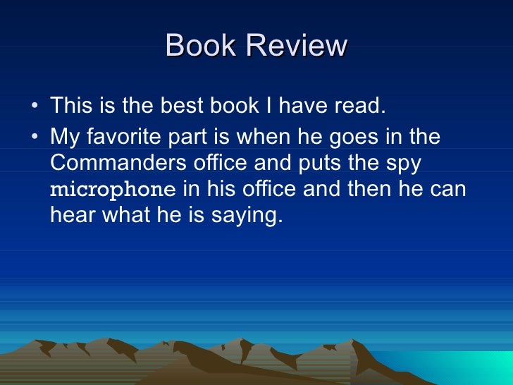 power point book reports j5