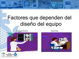 Factores que dependen del diseño del equipo ANALÓGICO DIGITAL 