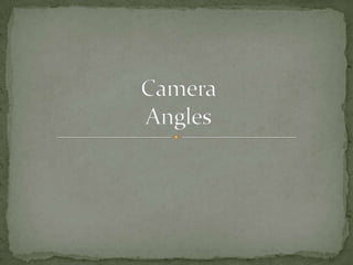 Camera Angles Powerpoint