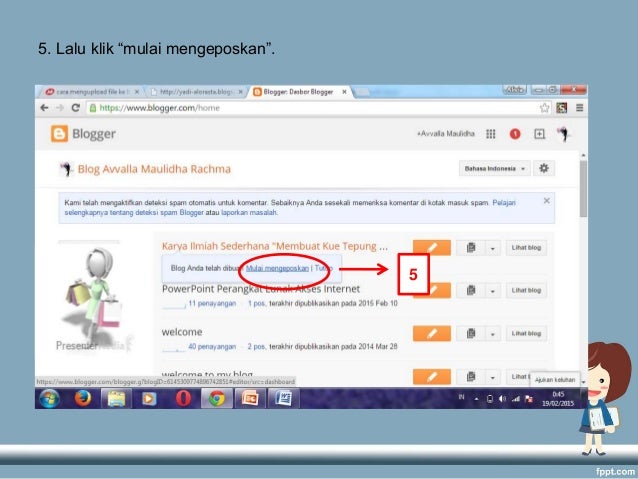 Power point (cara membuat blog)