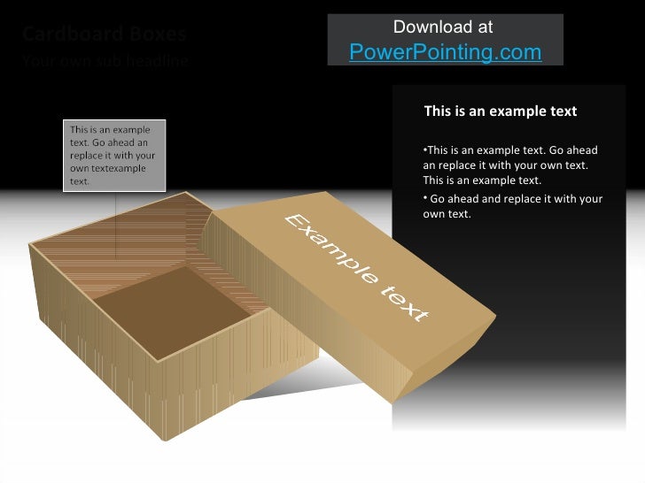 Powerpoint Card Board Box