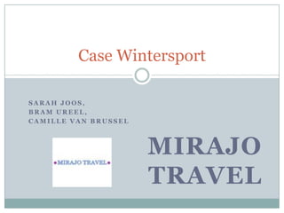 Sarah Joos,  Bram Ureel,  Camille Van Brussel MIRAJO TRAVEL  Case Wintersport 
