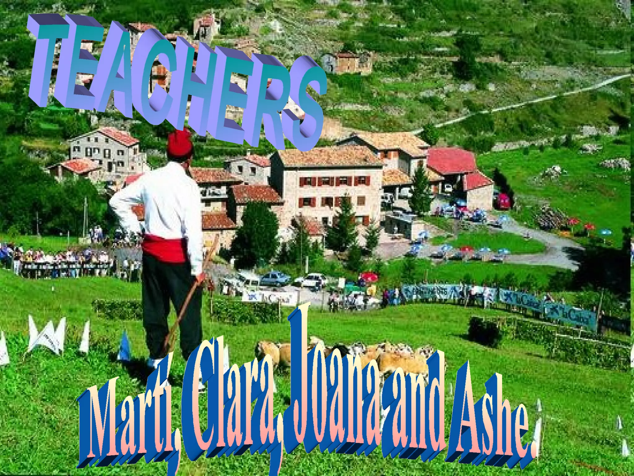 Martí, Clara, Joana and Ashe. TEACHERS 