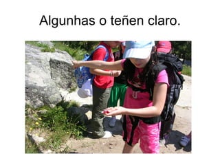 Algunhas o teñen claro.
 
