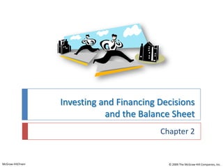 Investing and Financing Decisions and the Balance Sheet Chapter 2 McGraw-Hill/Irwin © 2009 The McGraw-Hill Companies, Inc. 